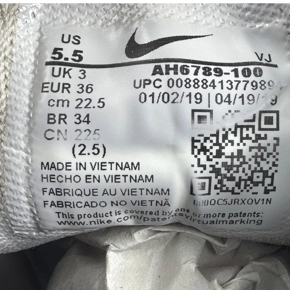 Nike Women Sneakers Air Max 270 Mesh Running Casual White Black US 5.5 - Picture 13 of 14